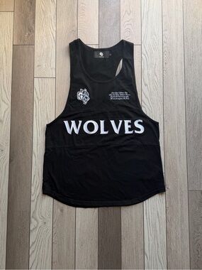Black Men’s Darc Sport 'WOLVES' Graphic Tank Top size L